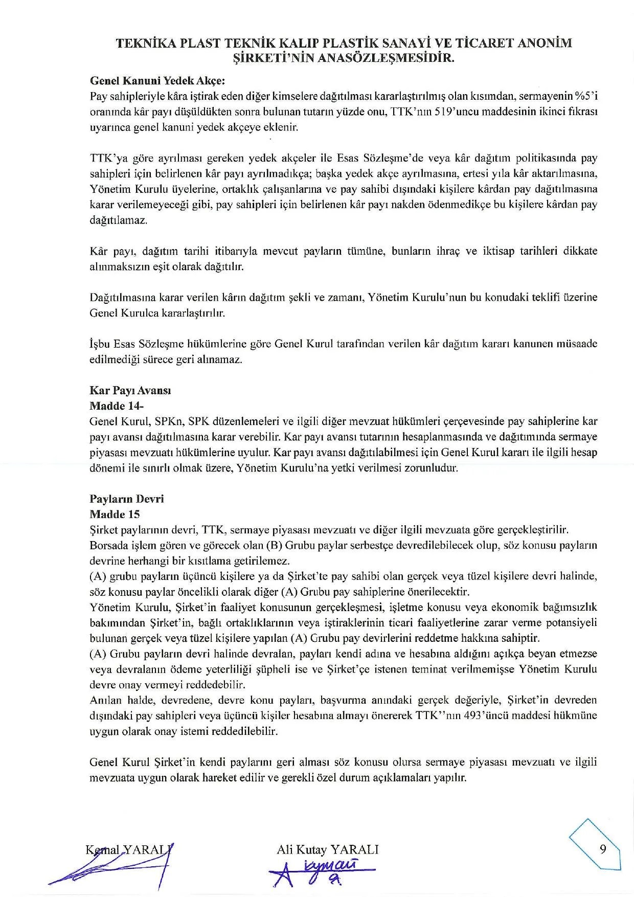 Ek-1 Esas Ana sözleşme 2026-08-06.pdf — sayfa 9