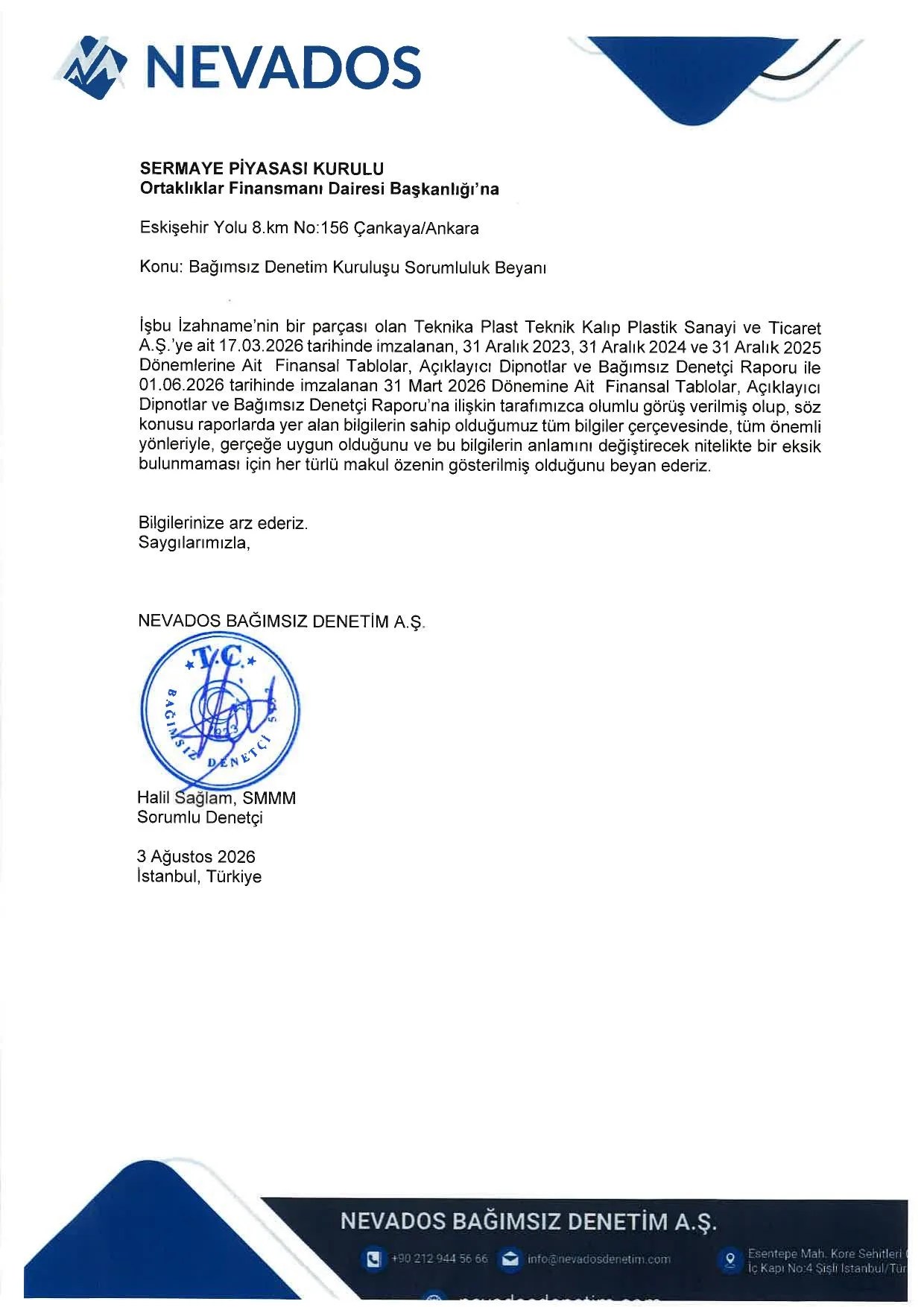 Ek-4 Bağımsız Denetim Kuruluşu Sorumluluk Beyanı.pdf — sayfa 1