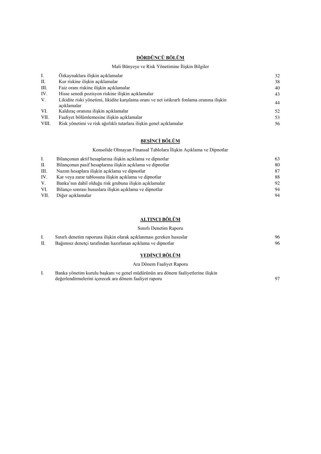 Türkiye Halk Bankası AŞ Konsolide Olmayan Rapor 30.06.2026.pdf — sayfa 6