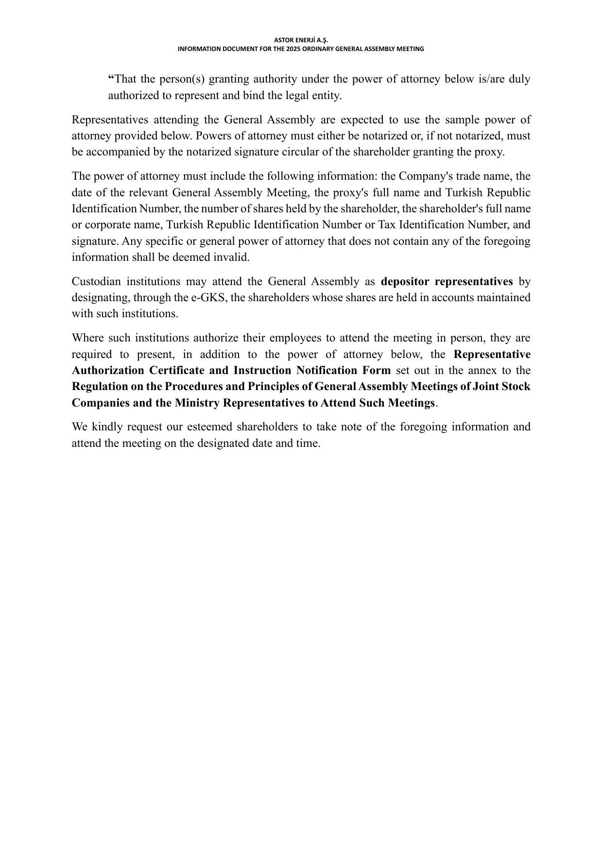 Kap -ASTOR ENERJฤฐ A.ล BฤฐLGฤฐLENDฤฐRME DOKรMANI 2025_ENG.pdf โ sayfa 2