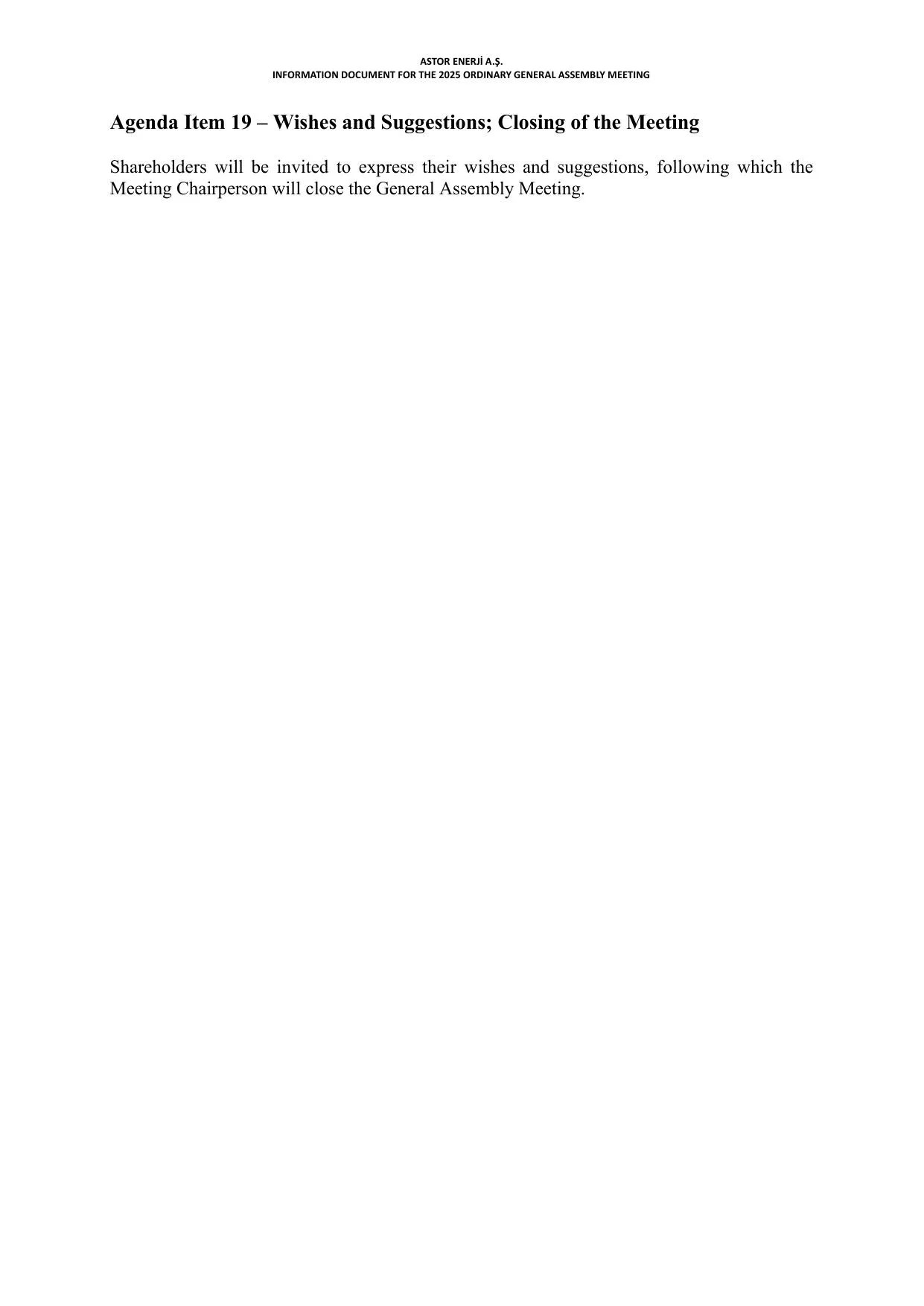 Kap -ASTOR ENERJฤฐ A.ล BฤฐLGฤฐLENDฤฐRME DOKรMANI 2025_ENG.pdf โ sayfa 12
