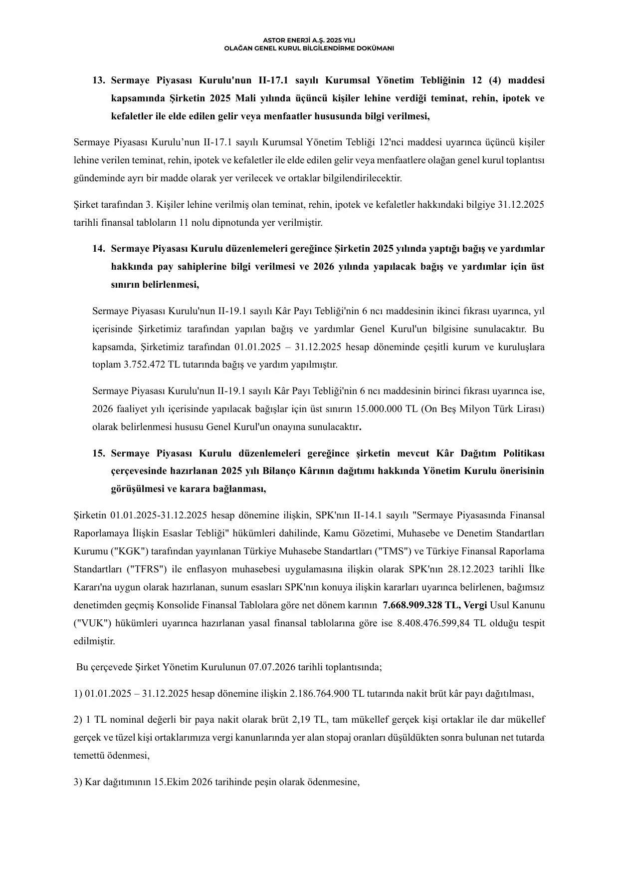 Kap -ASTOR ENERJฤฐ A.ล BฤฐLGฤฐLENDฤฐRME DOKรMANI 2025_TR-.pdf โ sayfa 8