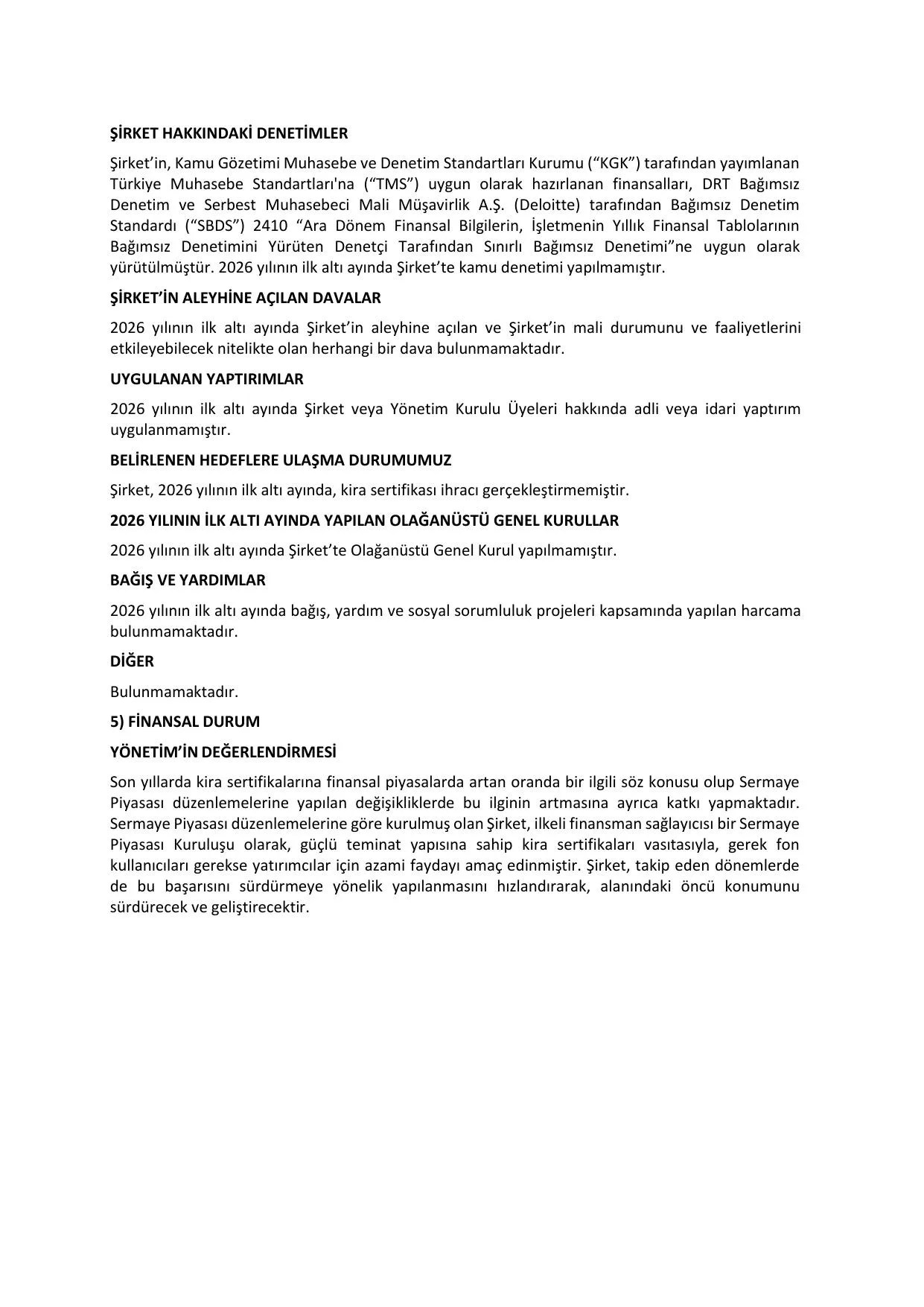 TF Varlık Kiralama 2026-Q2 Faaliyet Raporu.pdf — sayfa 9