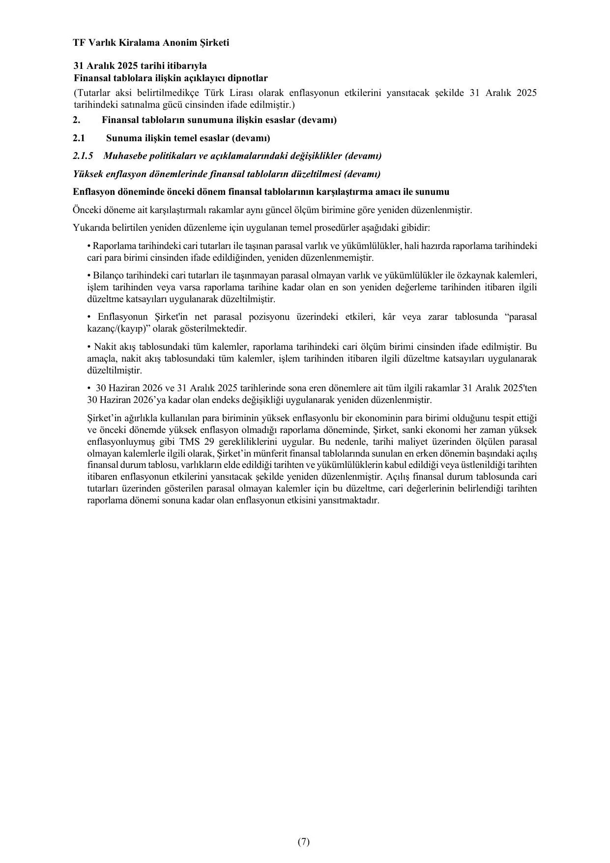 TF Varlık Kiralama 2026-Q2 Faaliyet Raporu.pdf — sayfa 23