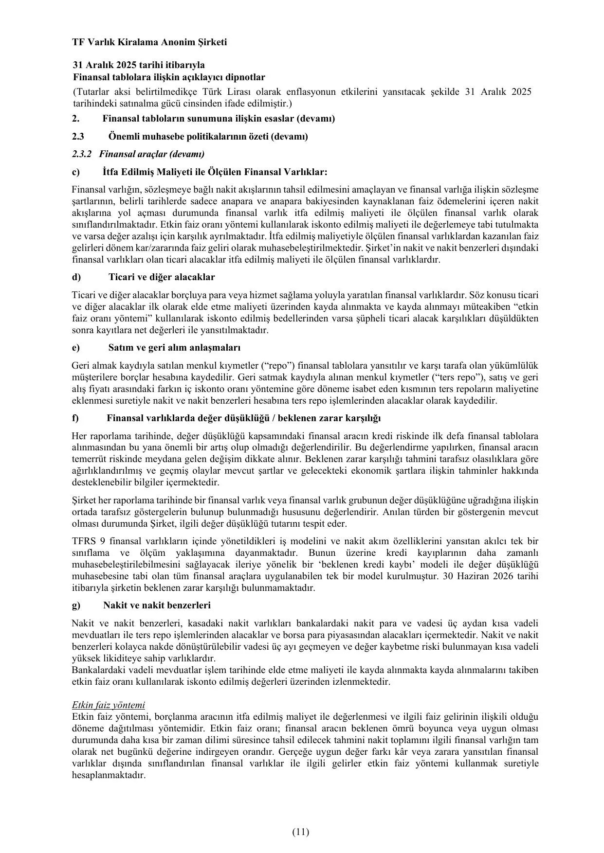 TF Varlık Kiralama 2026-Q2 Faaliyet Raporu.pdf — sayfa 27