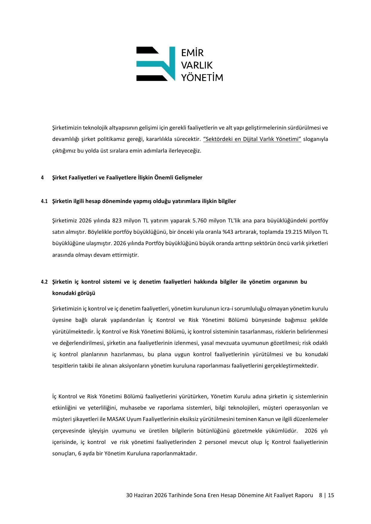 Emir Varlik Faaliyet Raporu _30.06.2026.pdf — sayfa 12