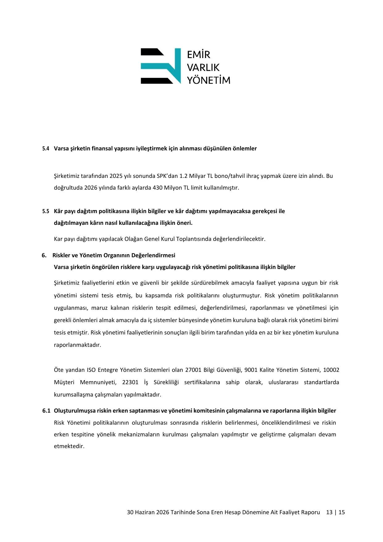 Emir Varlik Faaliyet Raporu _30.06.2026.pdf — sayfa 17