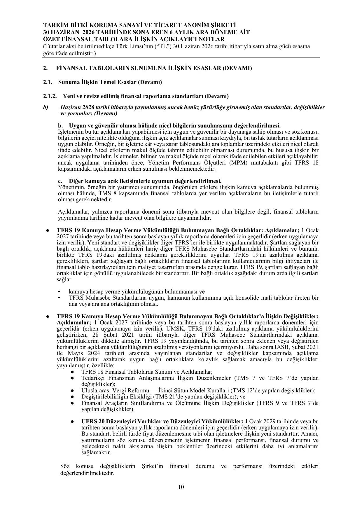 Tarkim  Finansal Tablo ve Dipnotlar-30 06 2026.pdf — sayfa 14