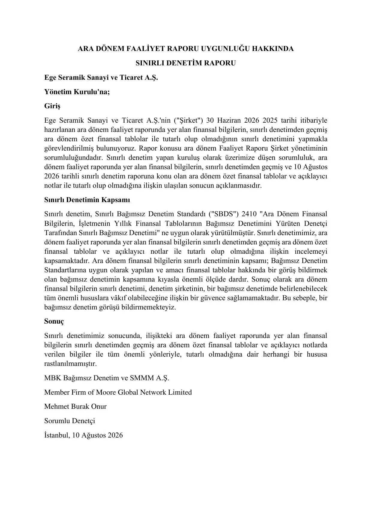 30.06.2026 Ege Seramik A.ล Yรถnetim Kurulu Faaliyet Raporu.pdf โ sayfa 2