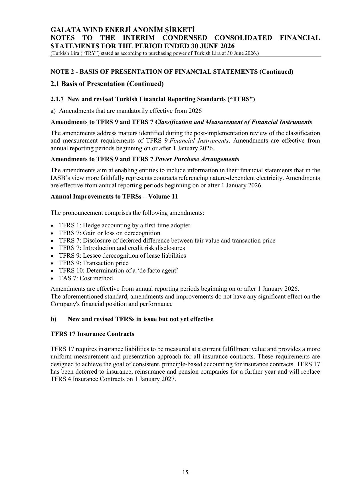 Galata Wind Enerji A.ล. - 30.06.26-ENG.pdf โ sayfa 18