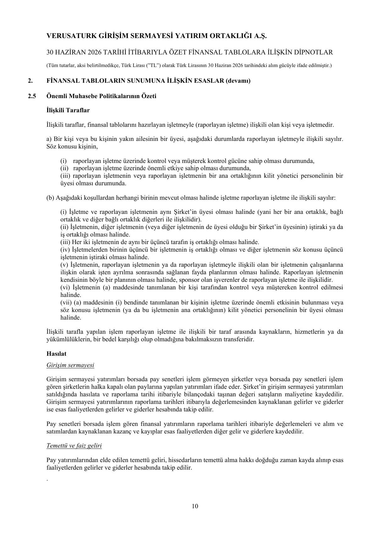 verusaturk 30.06.2026 Finansal Rapor..pdf — sayfa 14
