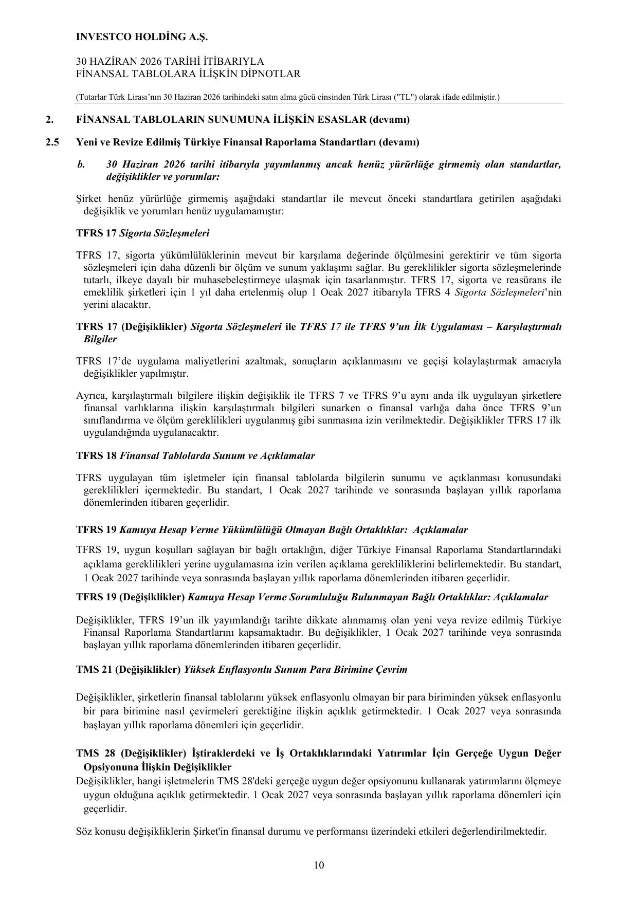 İnvestco 30.06.2026 Finansal Rapor.pdf — sayfa 14