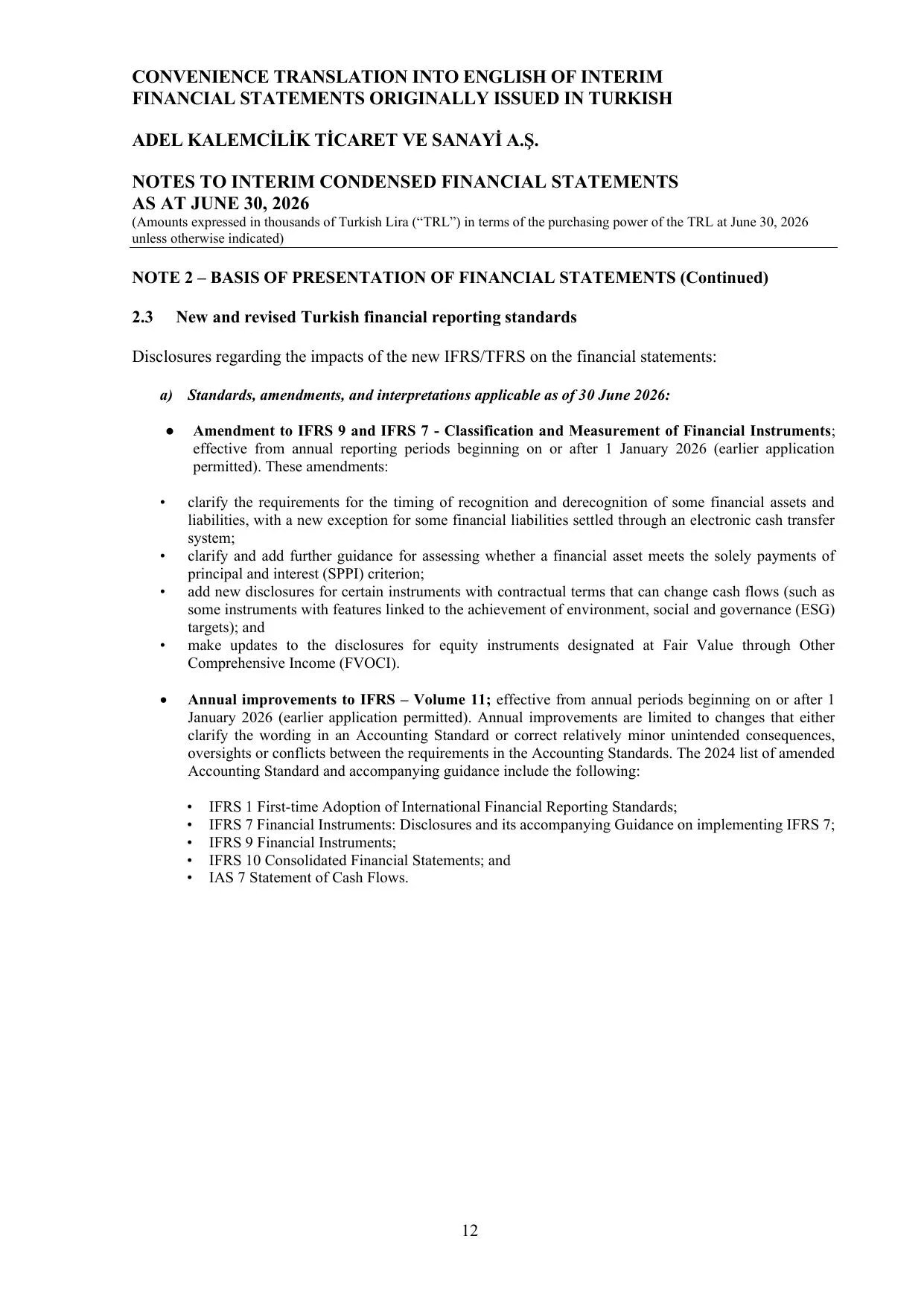 Adel Financial Report 30.06.2026.pdf — sayfa 15