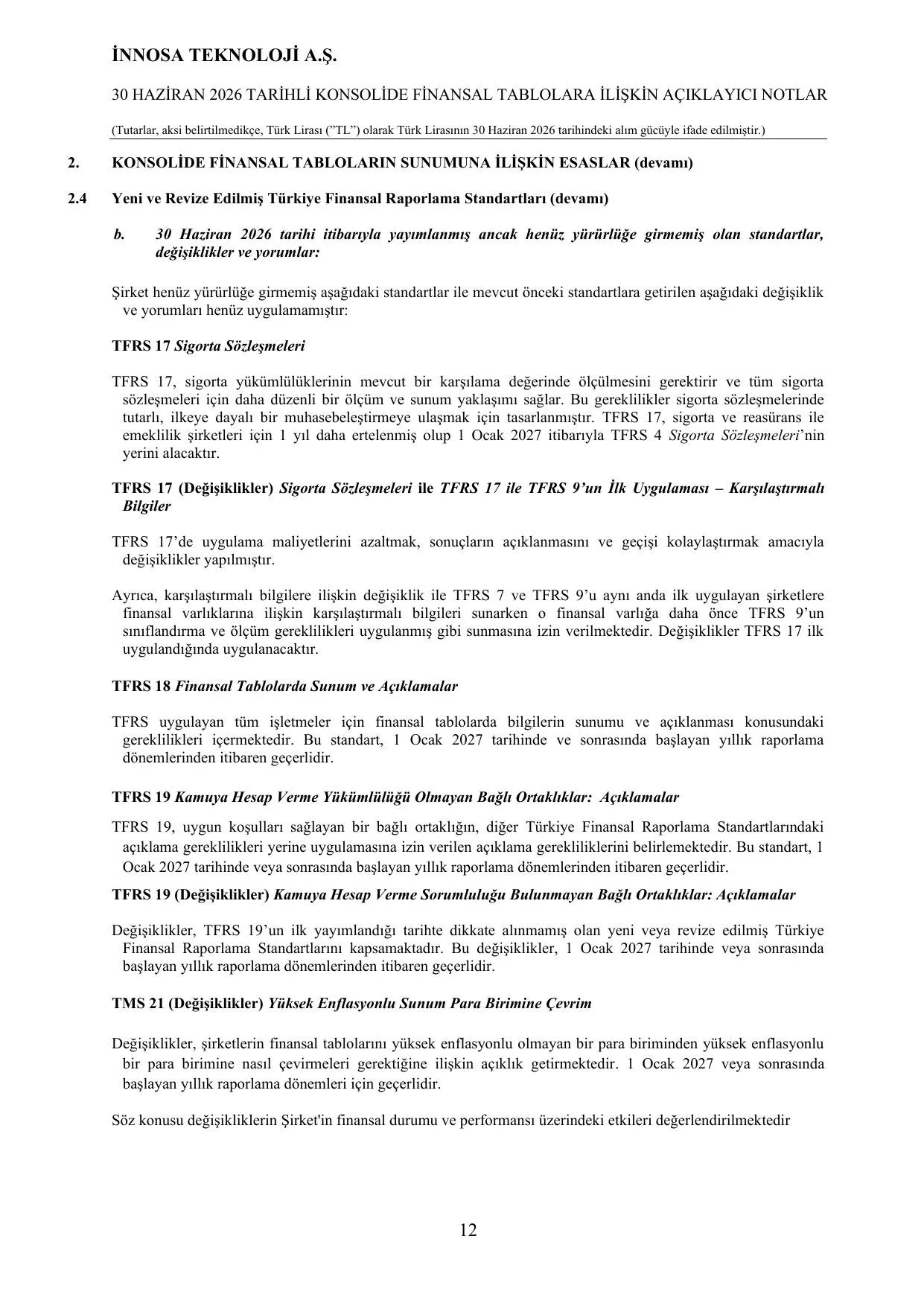 İnnosa 30.06.2026 Finansal Rapor.pdf — sayfa 14