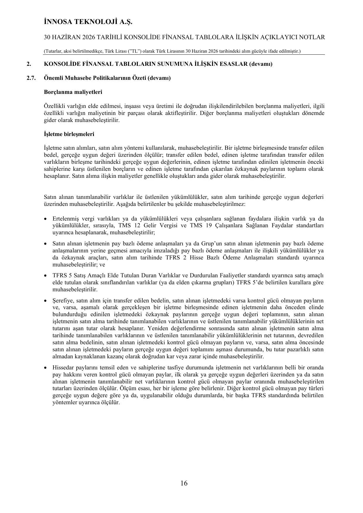 İnnosa 30.06.2026 Finansal Rapor.pdf — sayfa 18