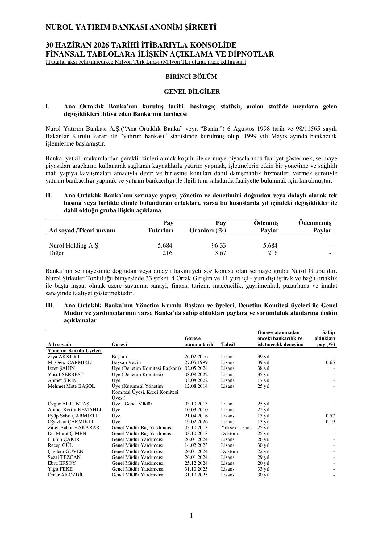 Q2 KONS Nurol Yatฤฑrฤฑm Bankasฤฑ 06 2026.pdf โ sayfa 6