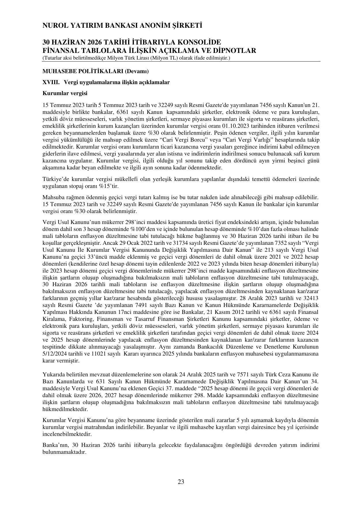 Q2 KONS Nurol Yatฤฑrฤฑm Bankasฤฑ 06 2026.pdf โ sayfa 29