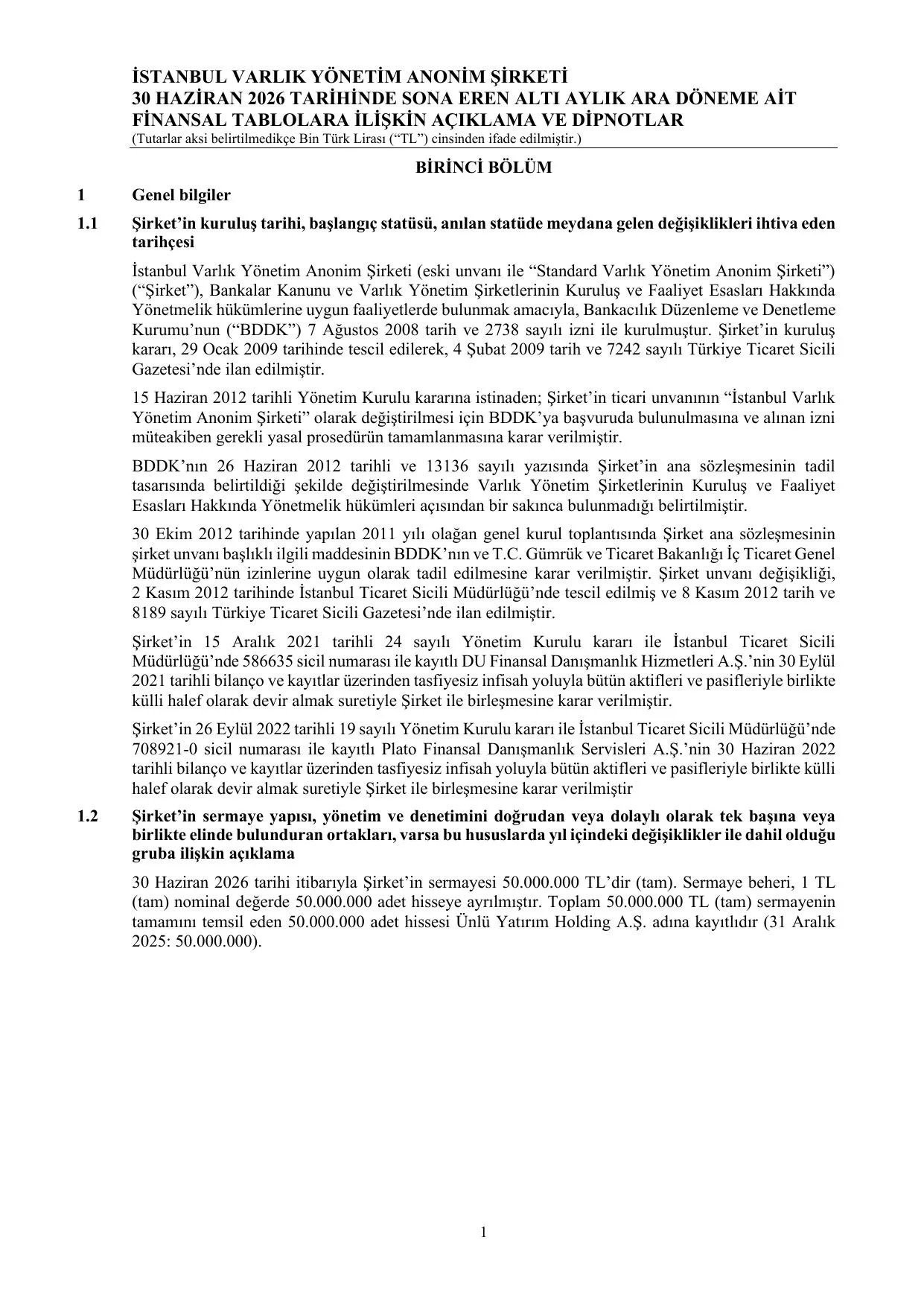 ฤฐSTANBUL VARLIK - 30.06.2026 - BDDK.pdf โ sayfa 6