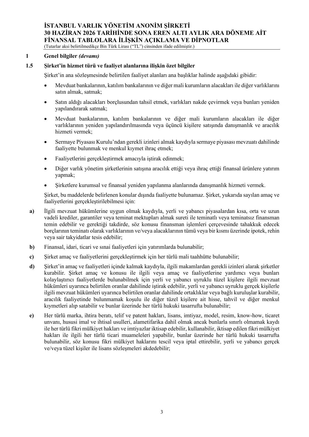 ฤฐSTANBUL VARLIK - 30.06.2026 - BDDK.pdf โ sayfa 8