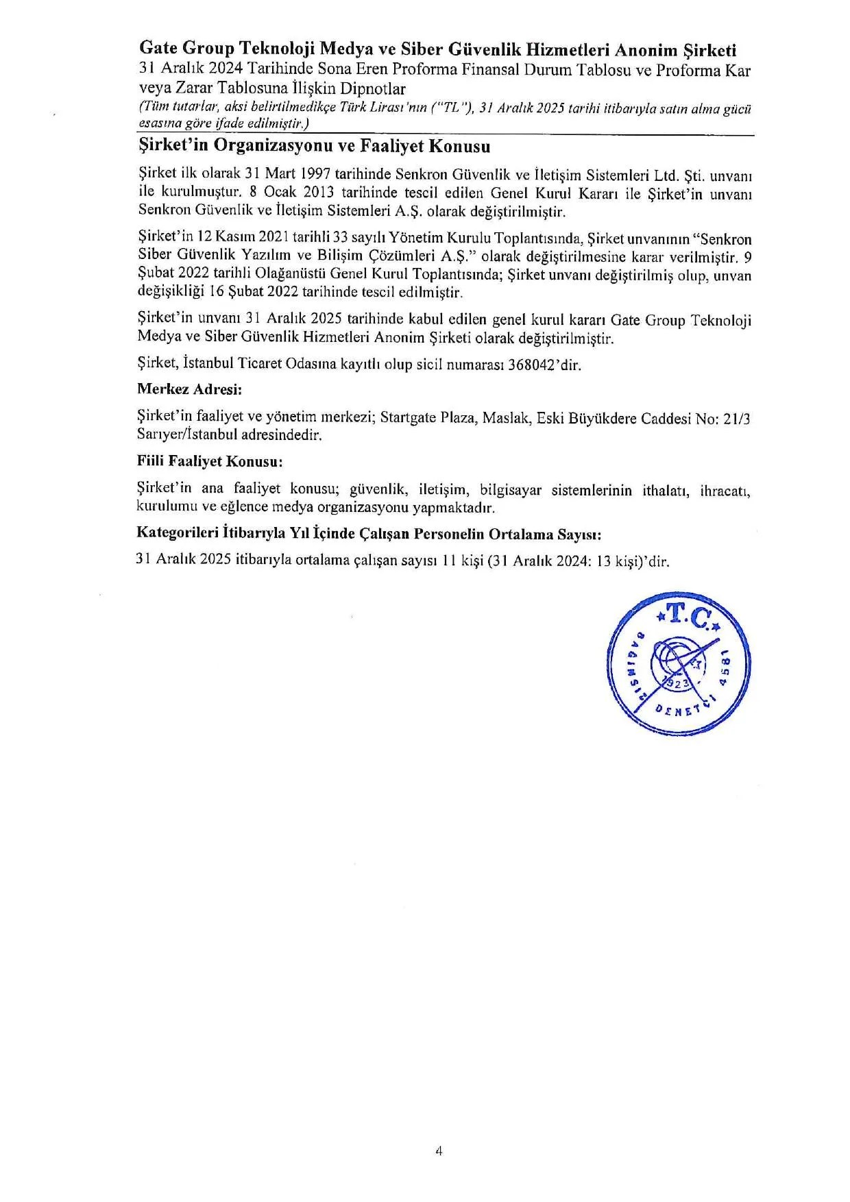 31.12.2024 Proforma Finansal Bilgiler ve Baฤฤฑmsฤฑz Denetรงi Gรผvence Raporu.pdf โ sayfa 8