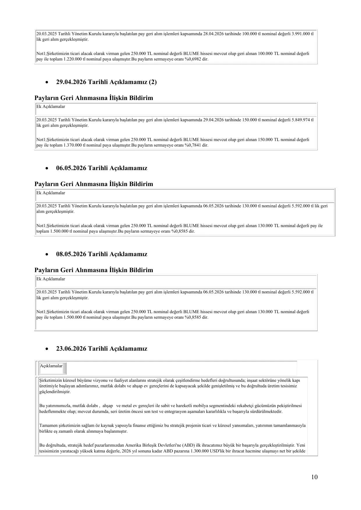 BLUME FAALฤฐYET RAPORU 01 01 2026-30.06.2026.pdf โ sayfa 11