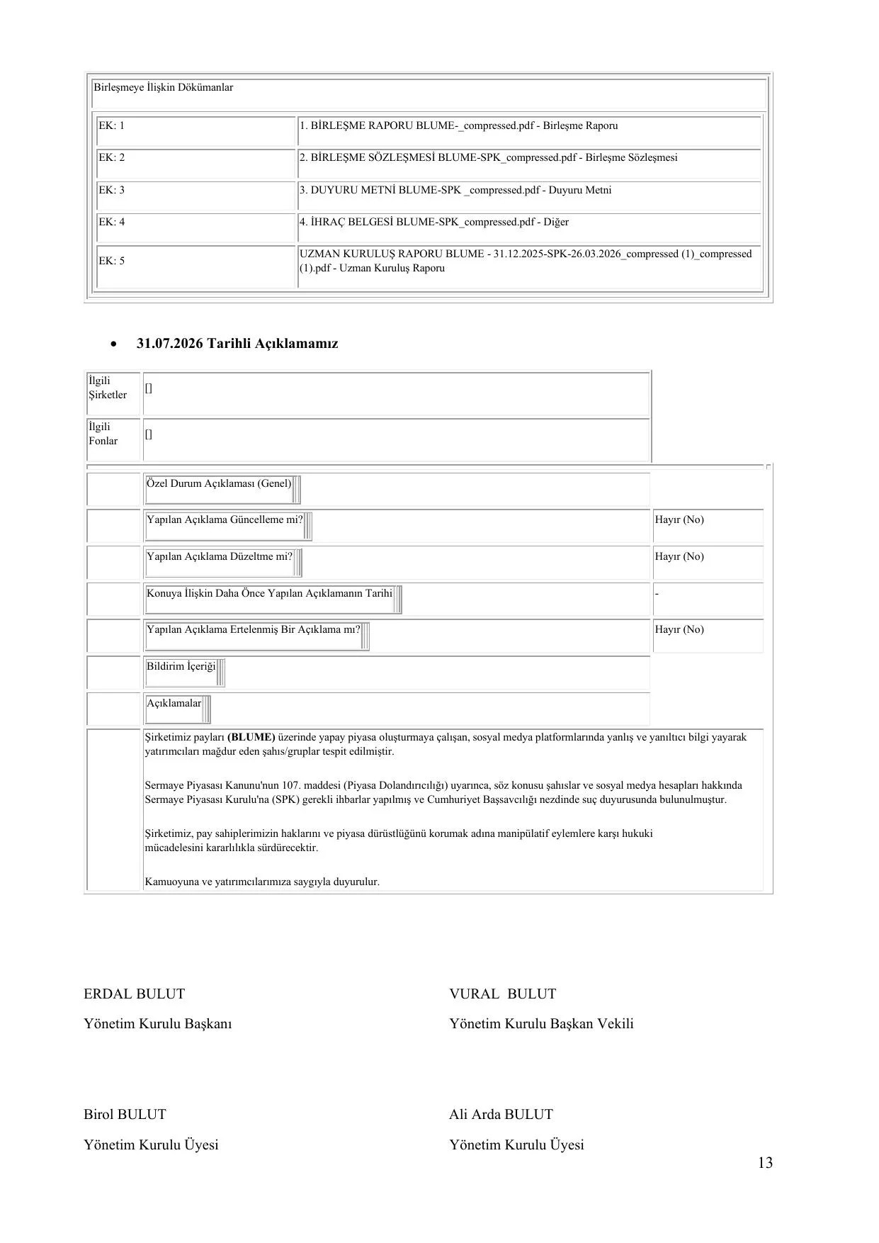 BLUME FAALฤฐYET RAPORU 01 01 2026-30.06.2026.pdf โ sayfa 14