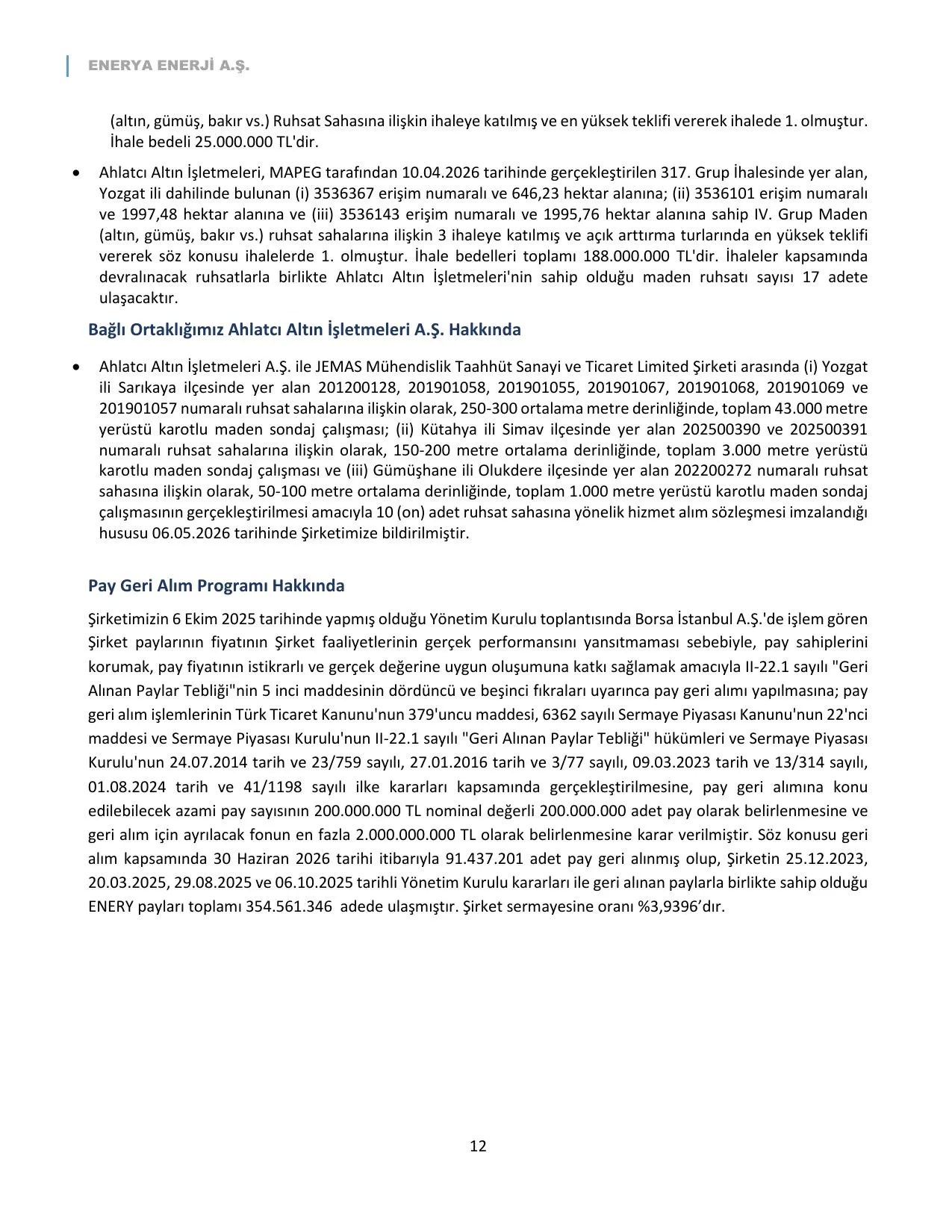 ENERY Faaliyet Raporu_Haziran 2026.pdf — sayfa 13