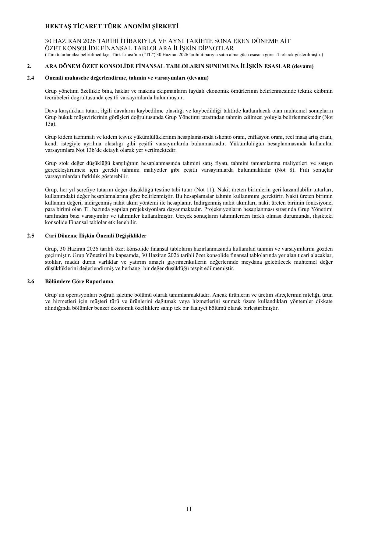 Hektaล Ticaret T.A.ล. - 30.06.2026 SPK Rapor.pdf โ sayfa 14
