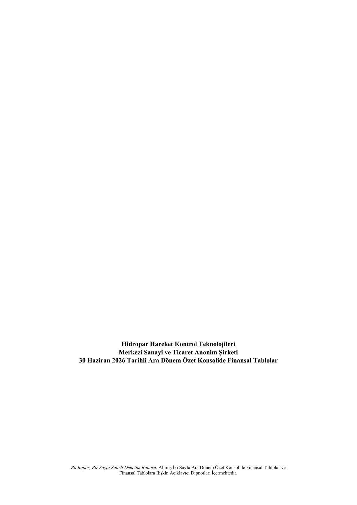 HKTM 30 Haziran 2026 Konsolide Finansal Tablolar TFRS.pdf — sayfa 1