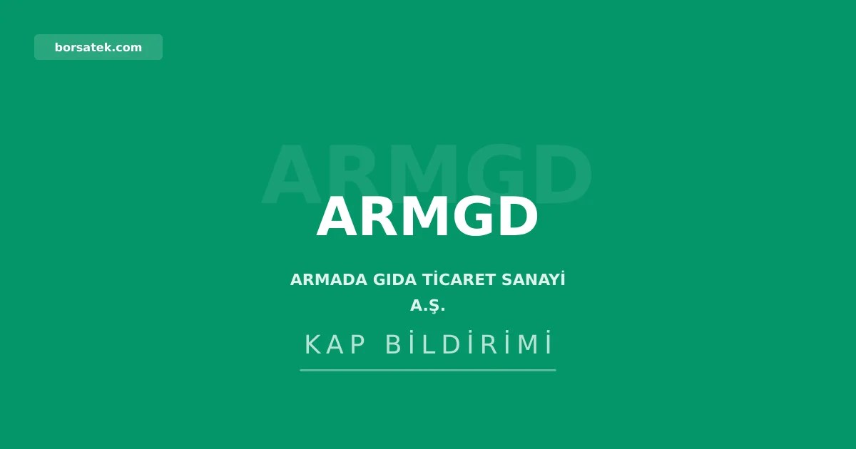 Armada Gฤฑda'dan pay dรถnรผลรผmรผ iรงin SPK'ya baลvuru Borsatek