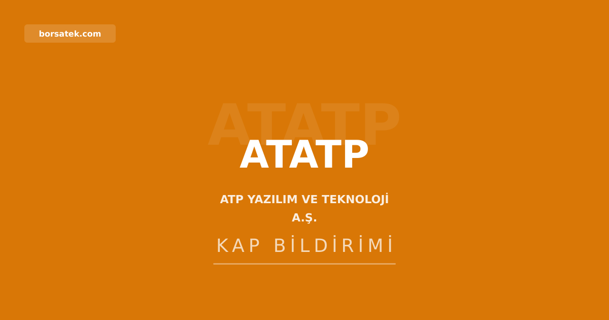 ATATP ve YAPRK'da temettรผ รถdemeleri bugรผn gerรงekleลti Borsatek