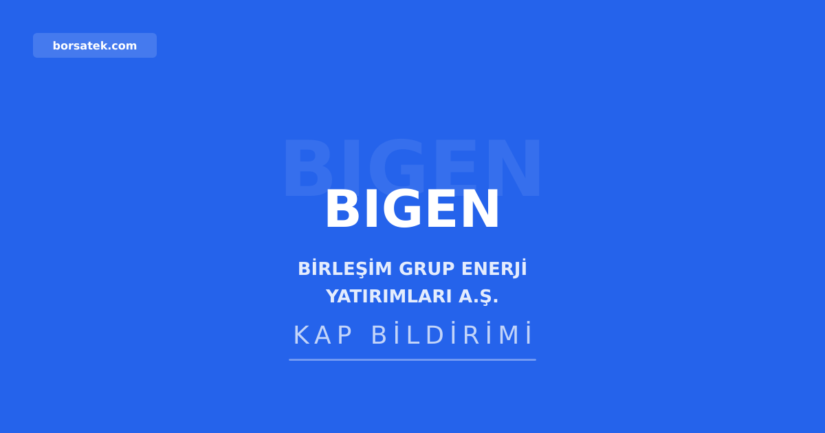 Birleลim Grup Enerji'den olaฤandฤฑลฤฑ fiyat hareketine aรงฤฑklama Borsatek