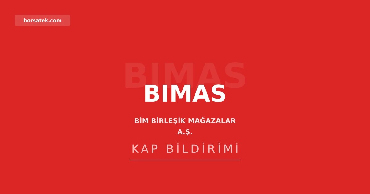 BฤฐM, 1 milyar TL'ye kadar pay geri alฤฑm programฤฑ baลlattฤฑ Borsatek