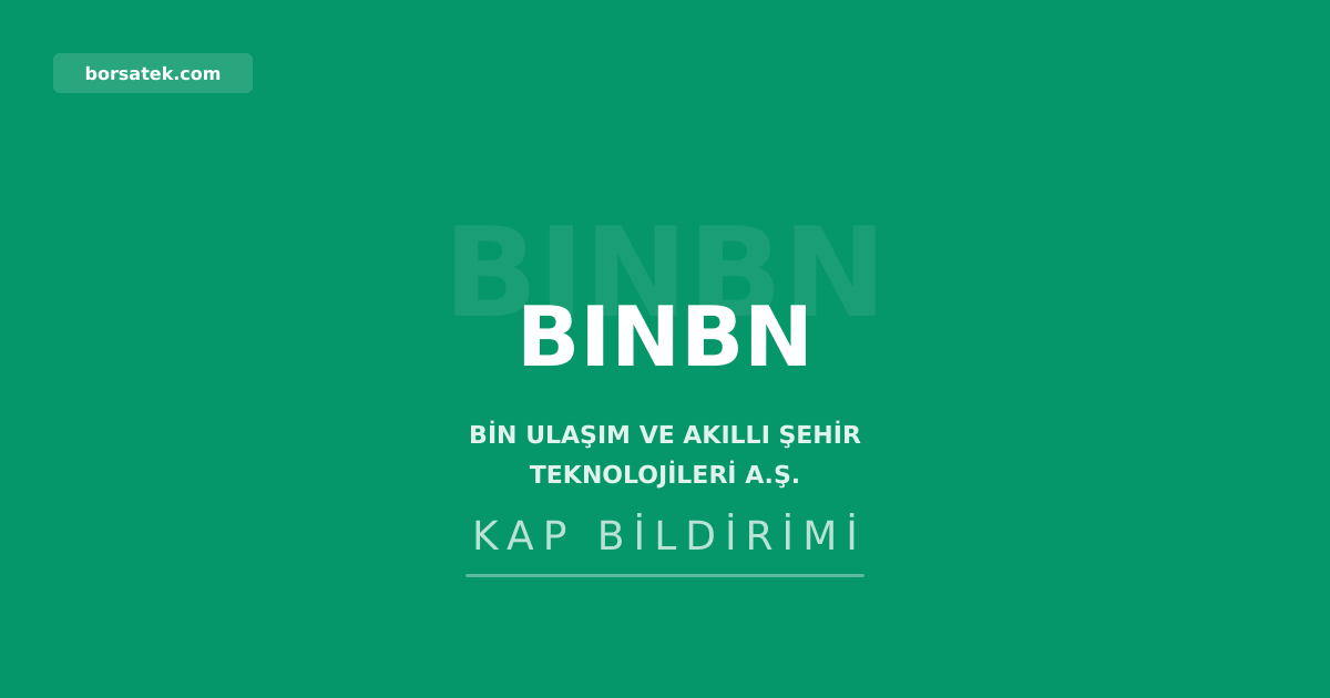 Bin Ulaลฤฑm'dan pay sahiplerine kar payฤฑ รถdenmeyecek Borsatek