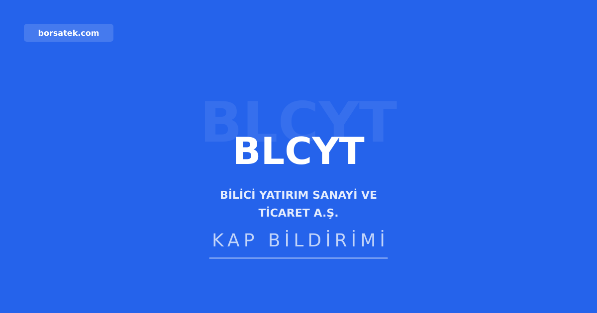 Bilici Yatırım'da yönetim kurulu başkanlığına Ali Hikmet Bilici seçildi Borsatek