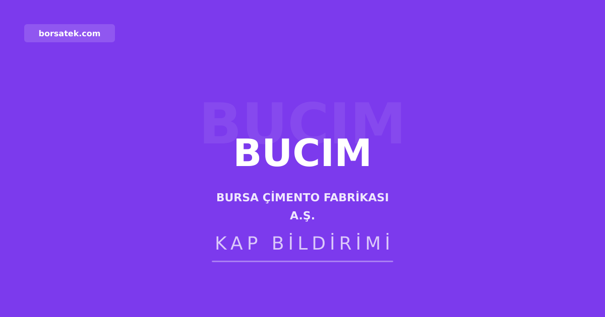 Bursa รimento'dan 3 milyar TL sermaye artฤฑrฤฑmฤฑ kararฤฑ revizesi Borsatek