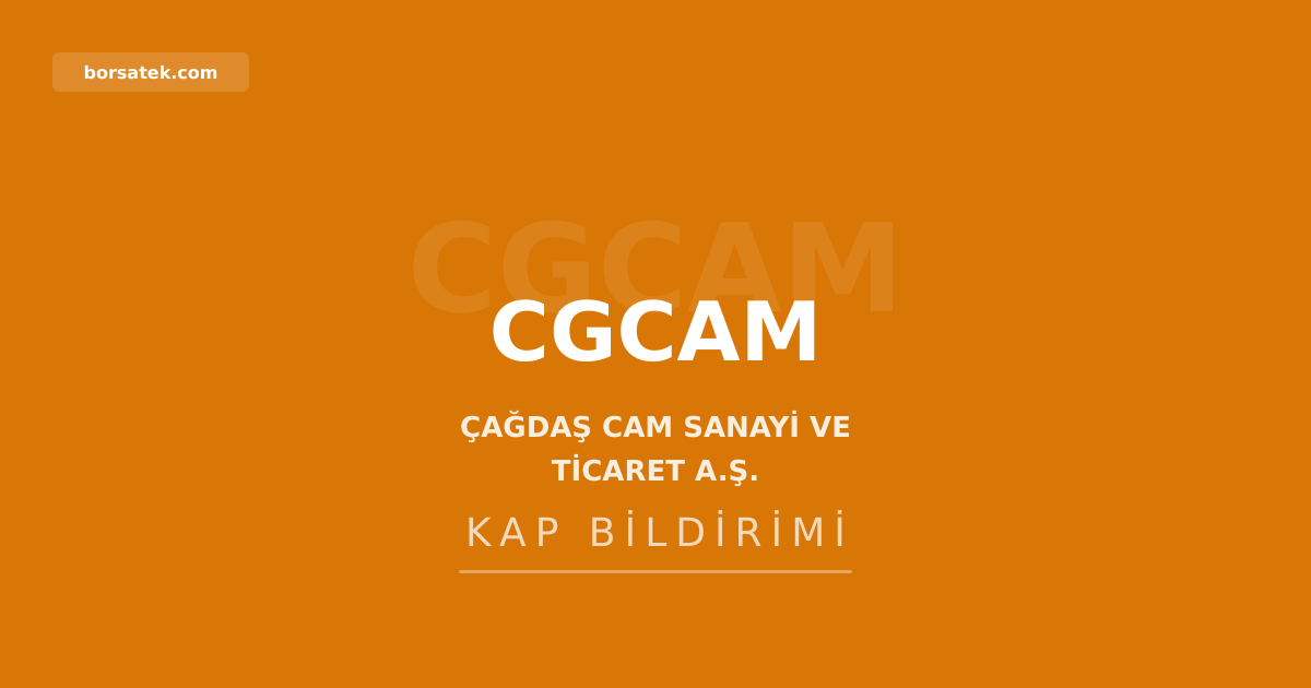 CGCAM.E hissesi iรงin pay bazฤฑnda devre kesici uygulamasฤฑ Borsatek