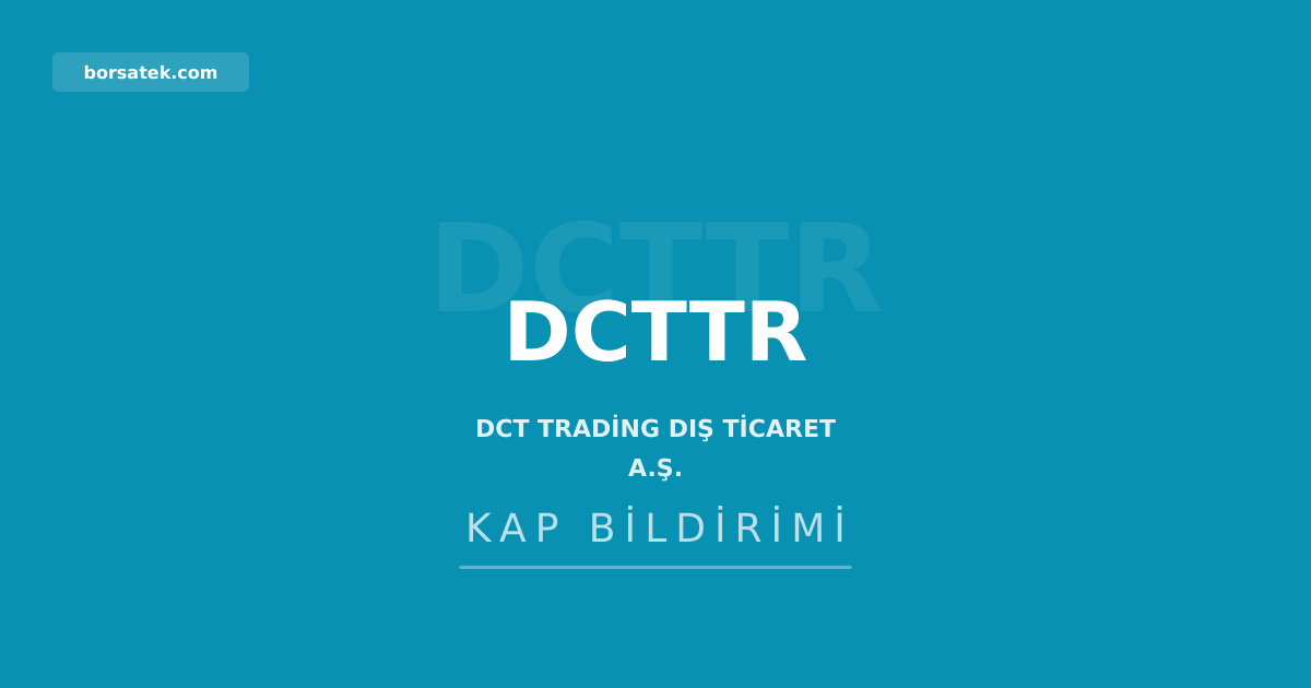 DCT Trading'in Yunanistan'daki bağlı ortaklığı GES kurulumuna başlıyor Borsatek