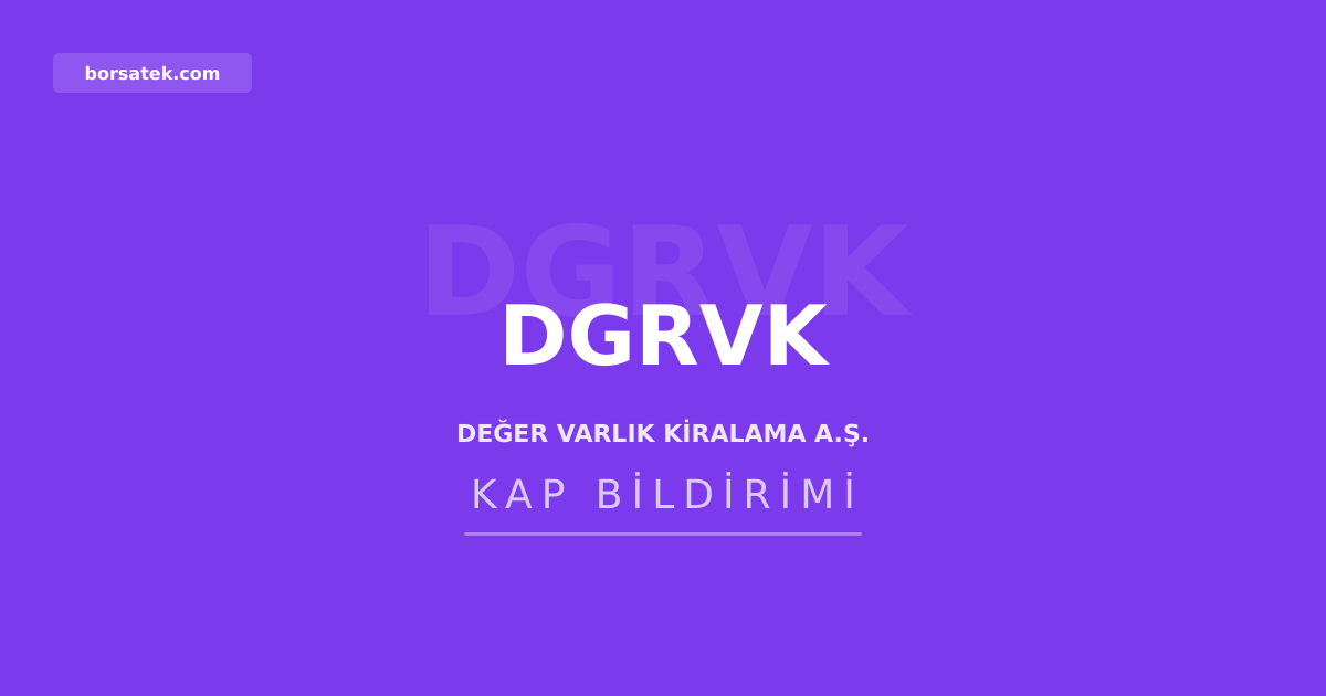 Deฤer Varlฤฑk Kiralama'nฤฑn kira sertifikasฤฑ ihracฤฑna SPK onayฤฑ Borsatek
