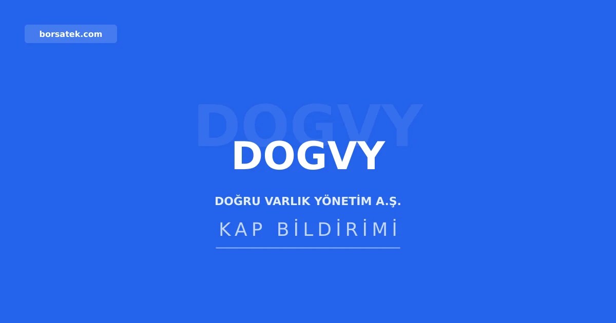 Doฤru Varlฤฑk Yรถnetim'e baฤฤฑmsฤฑz yรถnetim kurulu รผyesi atandฤฑ Borsatek