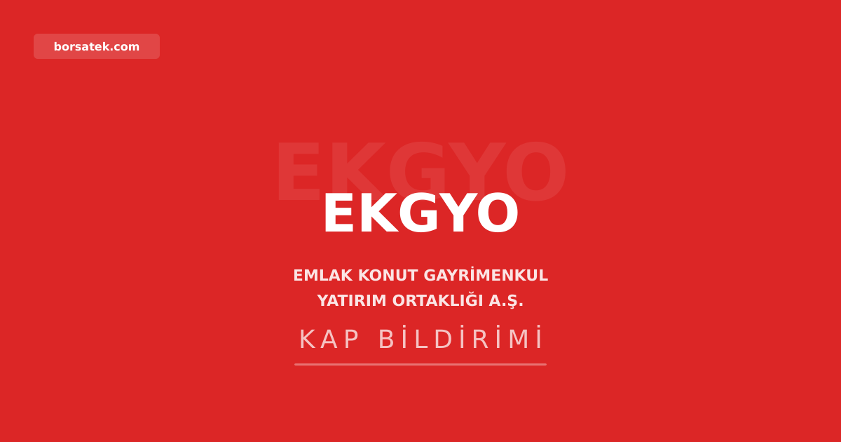 Koray GYO'nun yönetim kurulu yapısı güncellendi Borsatek