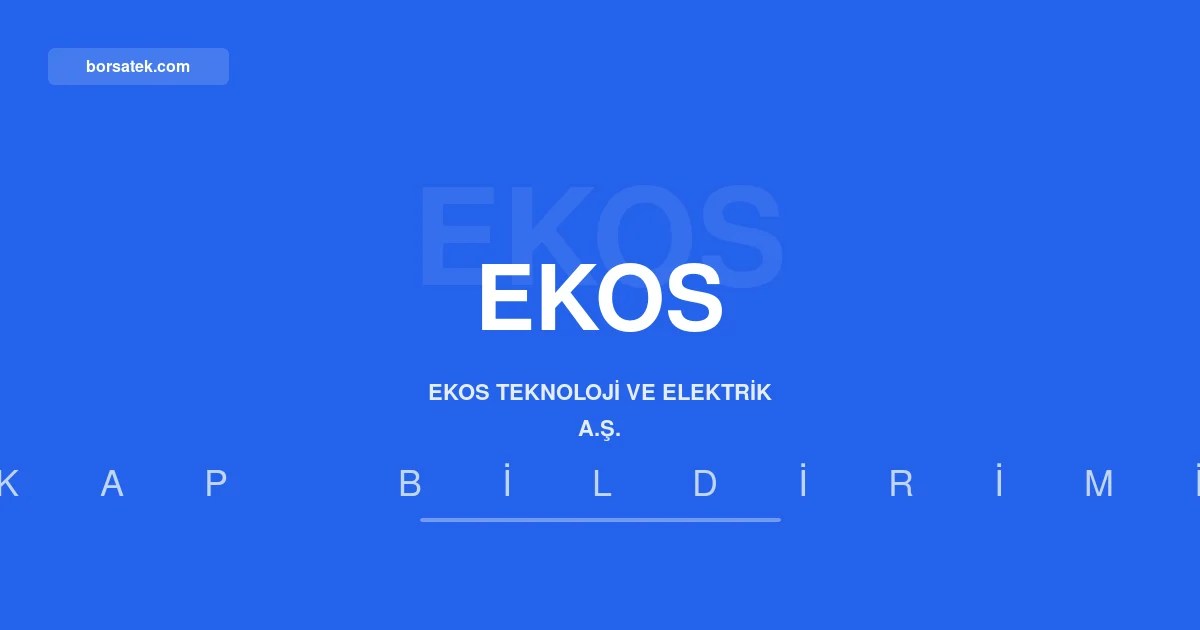 Ekos Teknoloji aleyhine tahkim kararฤฑ: 3,2 milyon euro ve 300 milyon DZD รถdeme Borsatek