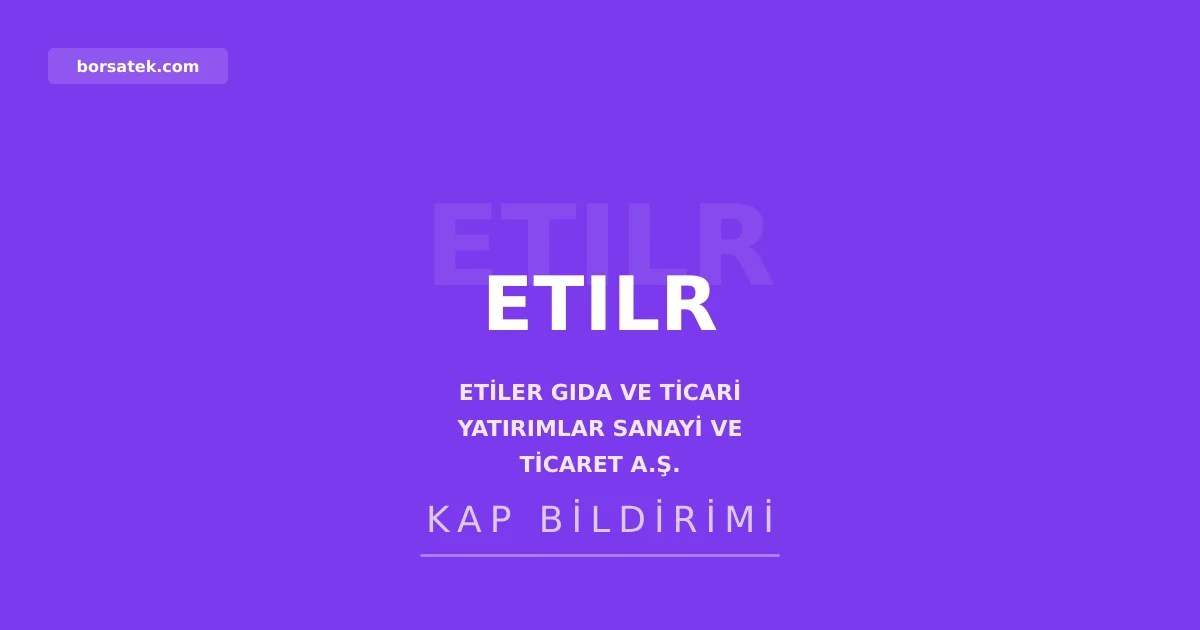 Etiler Gıda 2. çeyrekte 1 yeni franchise sözleşmesi imzaladı Borsatek