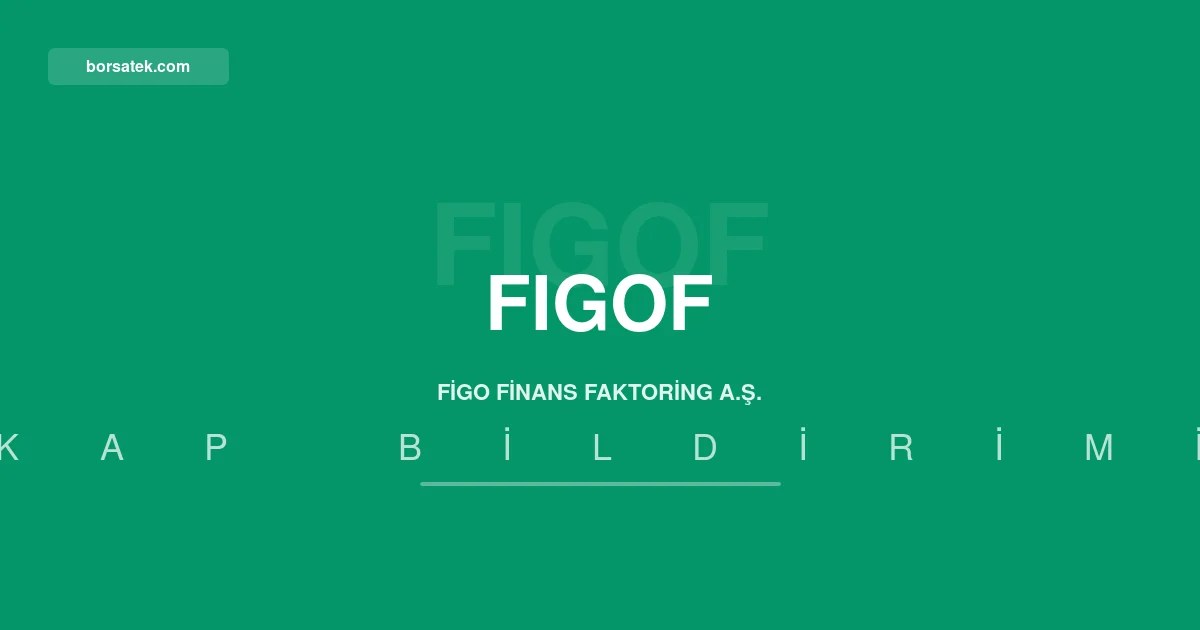 Figo Finans Faktoring'in bağımsız denetim raporunda dipnot düzeltmesi Borsatek