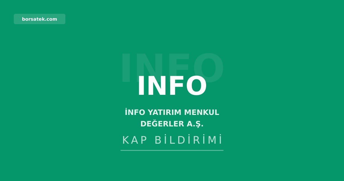 Info Yatırım'dan Orzaks İlaç'a ilişkin izahname ekleri Borsatek