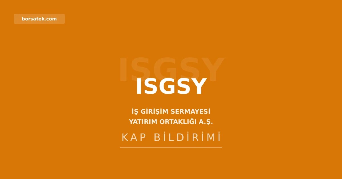 İş Girişim Sermayesi'nde yönetim kurulu başkanı değişti Borsatek