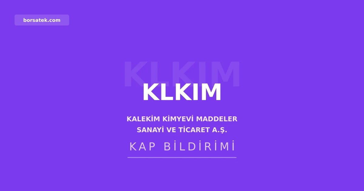 Kalekim Lyksor'un Trabzon tesisi üretime başladı Borsatek