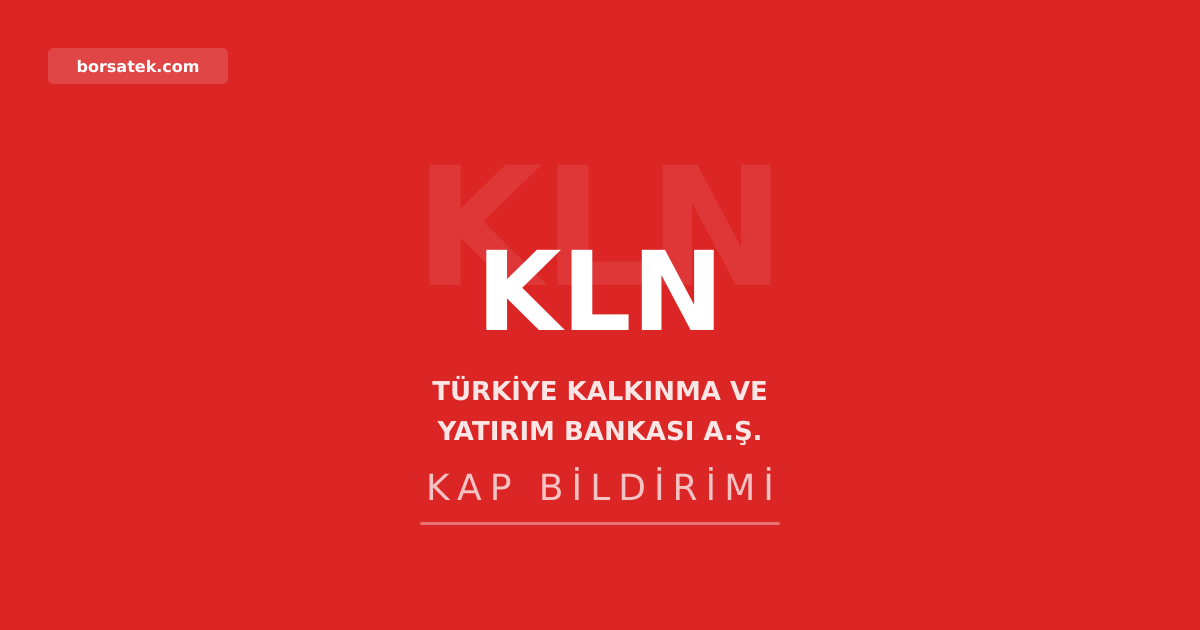 Türkiye Kalkınma Bankası'ndan kaydileşmemiş paylar için uyarı Borsatek