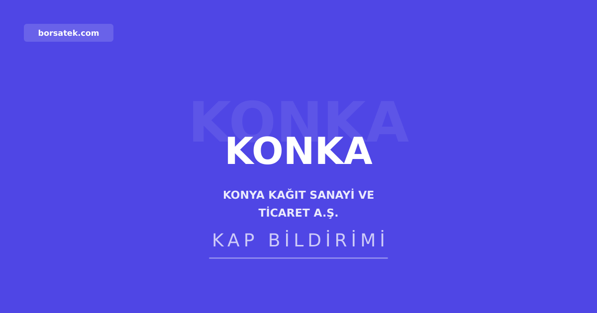 Konya Kaฤฤฑt iลtiraki Golda Gฤฑda'nฤฑn halka arzฤฑna onay Borsatek