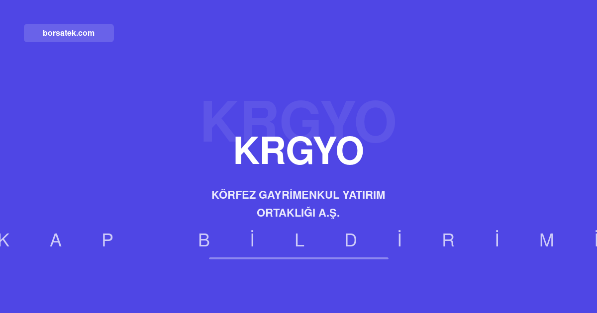 Kรถrfez GYO, Tuzla'daki arsanฤฑn kalan payฤฑnฤฑ satฤฑn aldฤฑ Borsatek